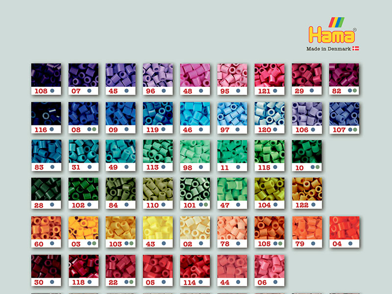 Carta de colores en orden cromático